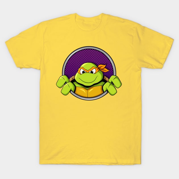 Turtle power Mikey T-Shirt by nicitadesigns